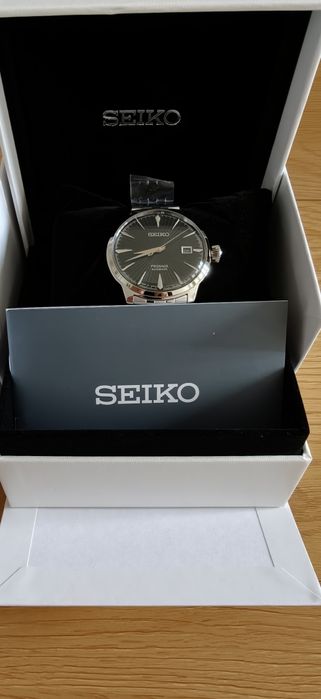Zegarek męski Seiko SRPE15J1 Presage Automatic Zielony