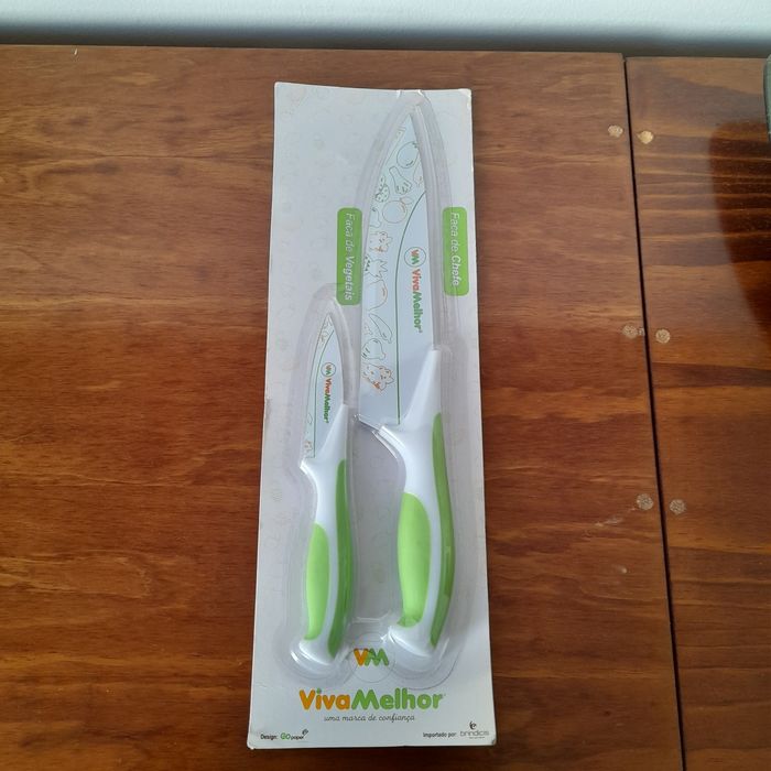 Conjunto de duas facas novas viva melhor