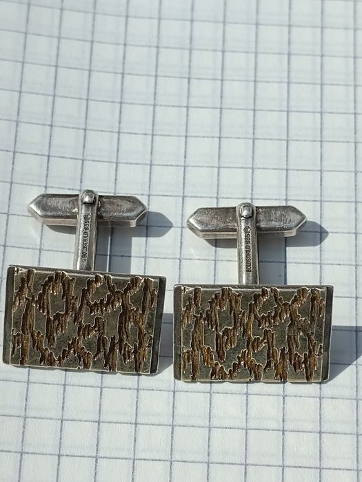 Запонки срібні 835 проба европа