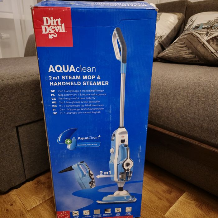 Паровая швабра, пароочиститель 2 в 1 Dirt Devil Aqua Clean, Германия