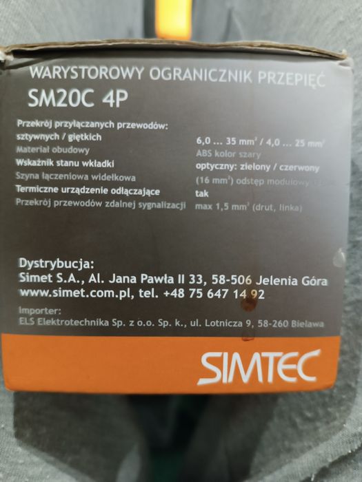 Ogranicznik przepięć Simet SM20/4