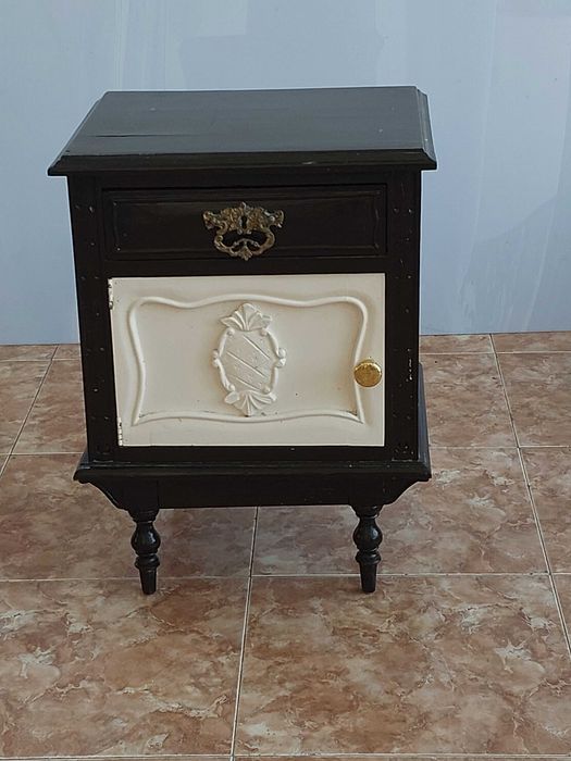 Conjunto de 2 mesas de cabeceira vintage