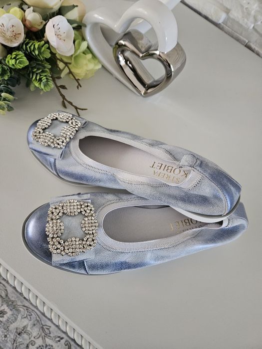 Skórzane baleriny 38 i 39