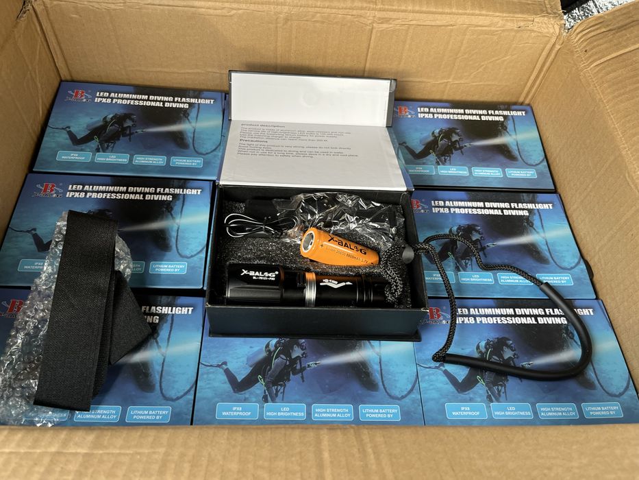 Lanterna pesca submarina led maxima potencia