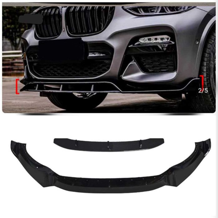 Сплиттер бампера BMW G01 X3 G02 X4 диффузор спойлер сплiтер губа Х3 Х4