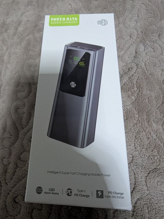 Потужний Павербанк Power Bank 100W 20000 mah PD (Adaptive Quick Charge