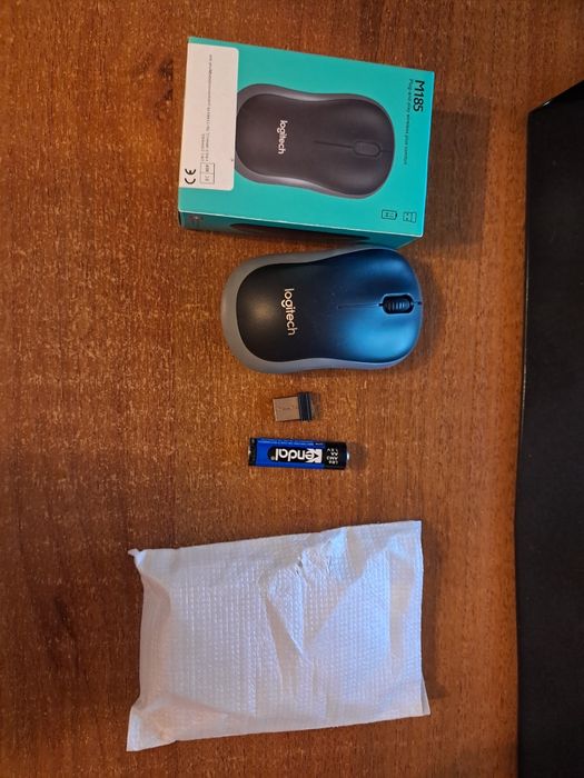 Миша Logitech M185 GREY MR0084 бездротова мишка