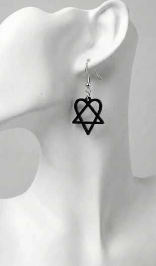 Brincos HIM (Heartagram)