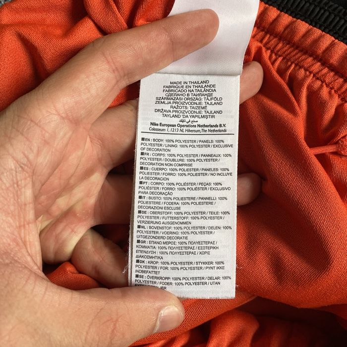 Спортивні шорти nike BIG logo у чорно помаранчовому кольорі, найк