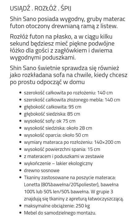 Rozkładana sofa Karup Design