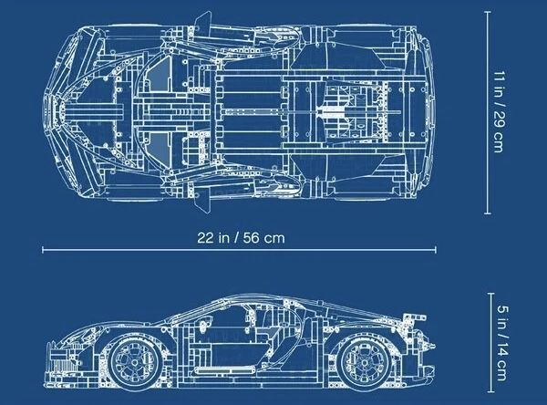 Конструктор LEGO Technic Bugatti Chiron Подарунок ЛЕГО Технік Бугатті