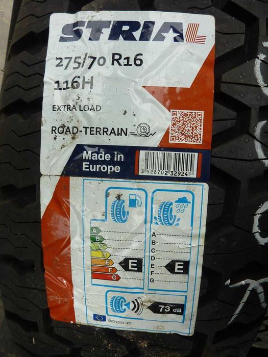 4x Opona nieużywana letnia 275/70R16 STRIAL 269zł/szt WYSYŁKA GRATIS