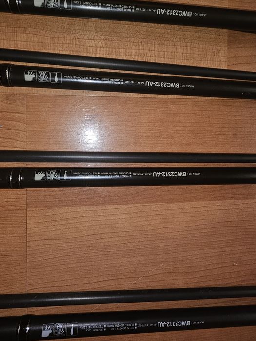 Карпові вудилища daiwa black widow BWC 2312-AU  3,6m  3,5lb 4 шт