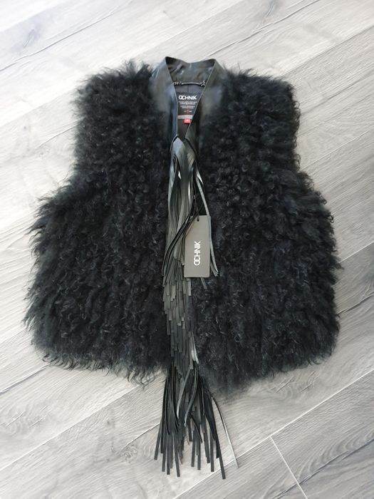 Nowa kamizelka damska futro z owcy M ochnik