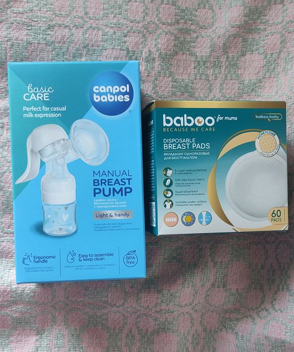 Ручний молоковідсмоктувач Canpol babies з вкладками