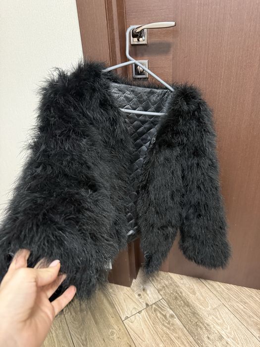 шубка натуральная страус