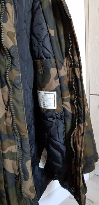 Męska kurtka moro zimowa Bershka M