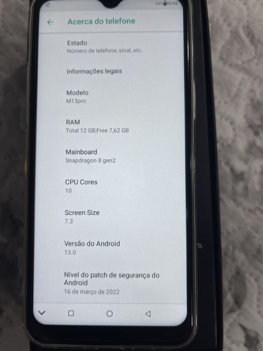 Telemovel Xiaomi (inspiração) M13 Pro