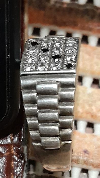 Мужское серебряное кольцо .