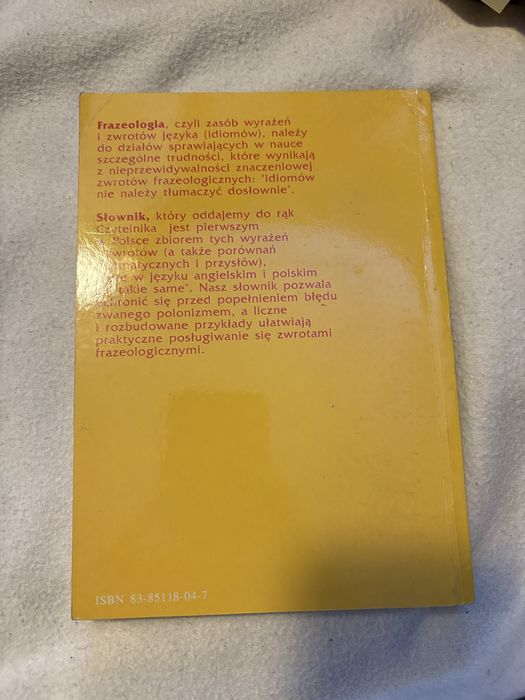 polsko-angielski słownik frazeologiczny