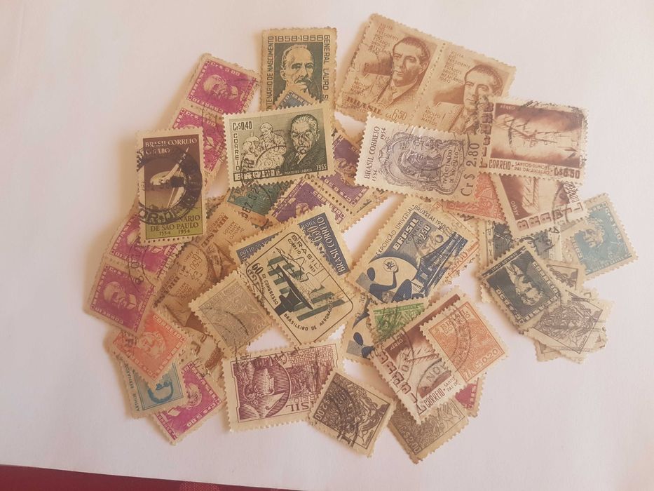 Lote de Selos do Brasil muito antigos