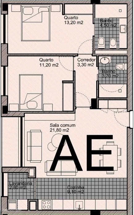 Apartamento, 85 m², Ermesinde