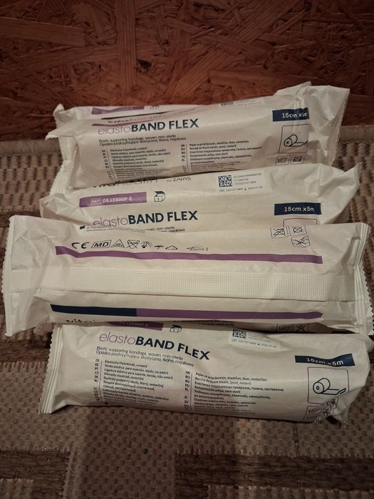Бинт еластичний elastoBAND FLEX Zarys 15см×5м фіксуючий