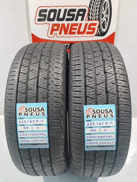 2 pneus semi novos 225-60R17 Continental - Oferta dos Portes