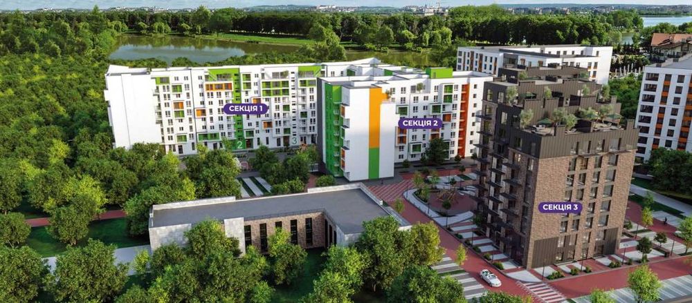 Продаж двокімнатної квартири біля озера