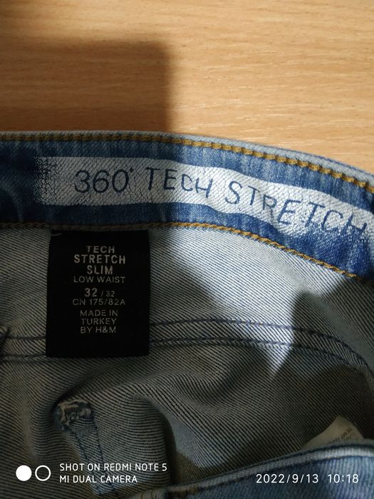 Джинси чоловічі стрейчеві H&M 32 розмір
