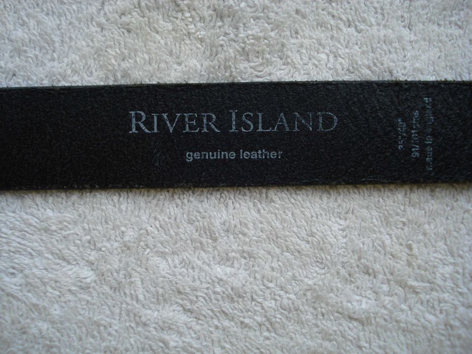 Ремень кожаный river island длиной 110 см