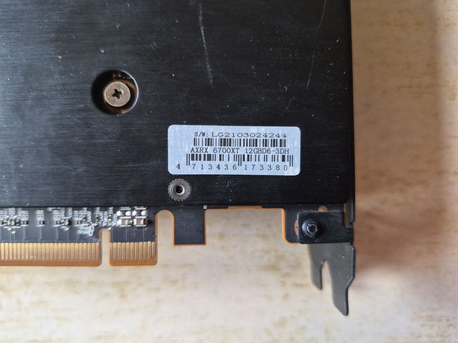 Відеокарта PowerColor rx 6700 xt 12gb (проблемна)