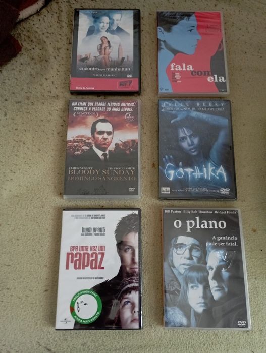 Filmes novos selados e filmes usados