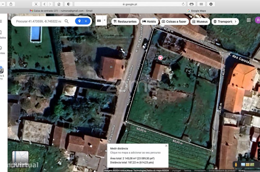 Terreno urbanizável com ruina em Criaz - Apúlia