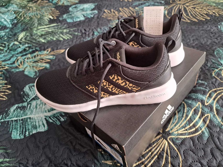 Nowe buty sportowe damskie Adidas QT RACER 2.0 rozmiar 37/38 panterka