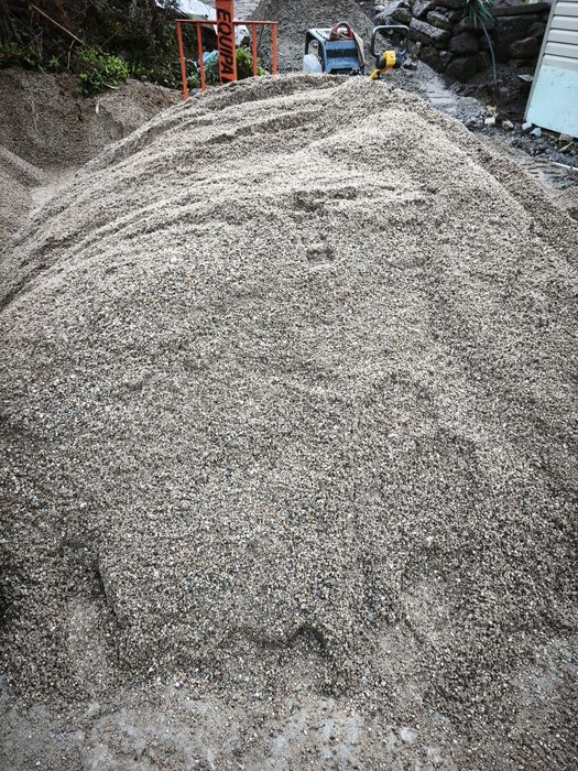 Inertes e material de pedreira