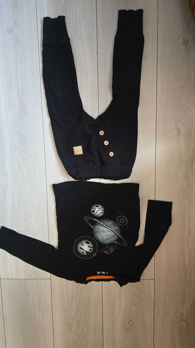 Spodnie czarne handmade dla chłopca 98, dres handmade 98