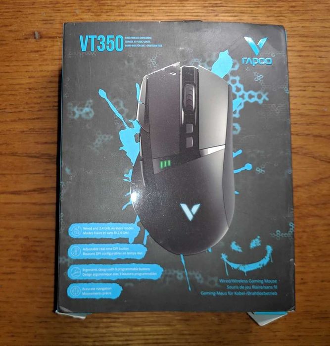 Мышь игровая беспроводная 2.4Ггц  RAPOO VT350 проводная