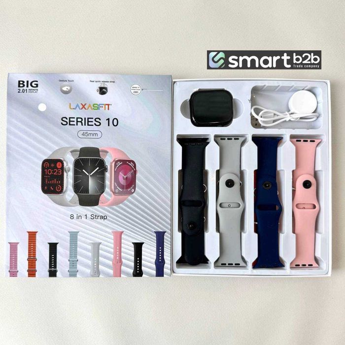 Комплект розумний годинник Smart 10 + 8 ремінців ОПТ / ДРОП