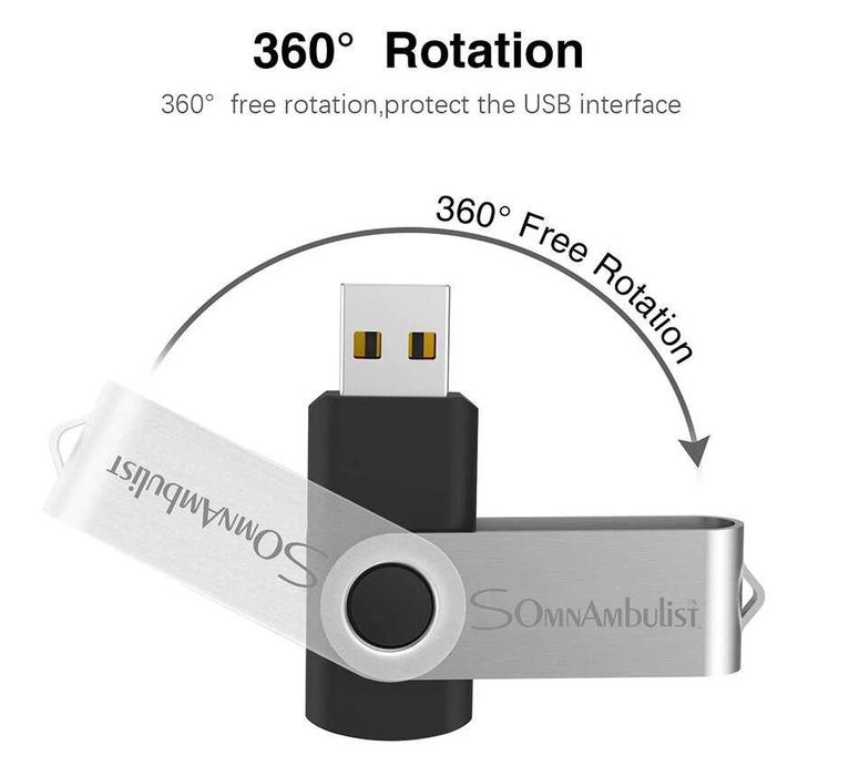 Реальные 128 Гб Металл. Флешка Somnambulist