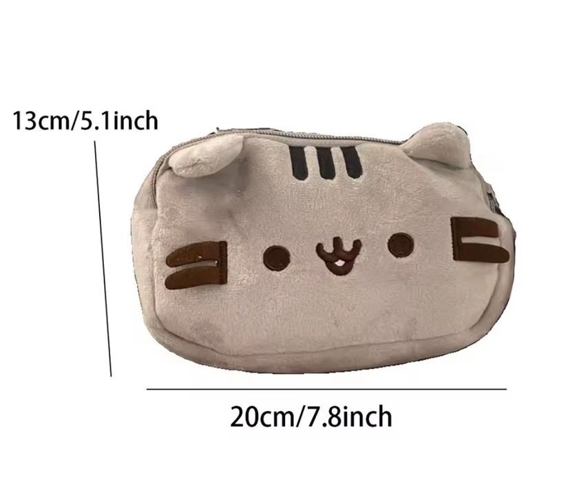 Пенал pusheen, плюшевий пенал м'який пенал сумка пушин Pushen cat