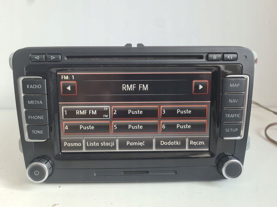 Radio nawigacja Rns510 vw golf v vi passat b6 b7 touran jetta t5 PL