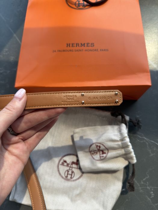 Ремінь Hermes шкіряний