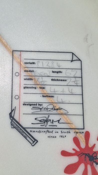 Spider Surfboard 6'2