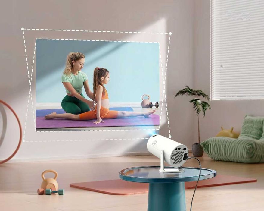 PROJEKTOR Rzutnik Android TV WiFi Przenośny 4K Smart Głośnik WYPRZEDAŻ