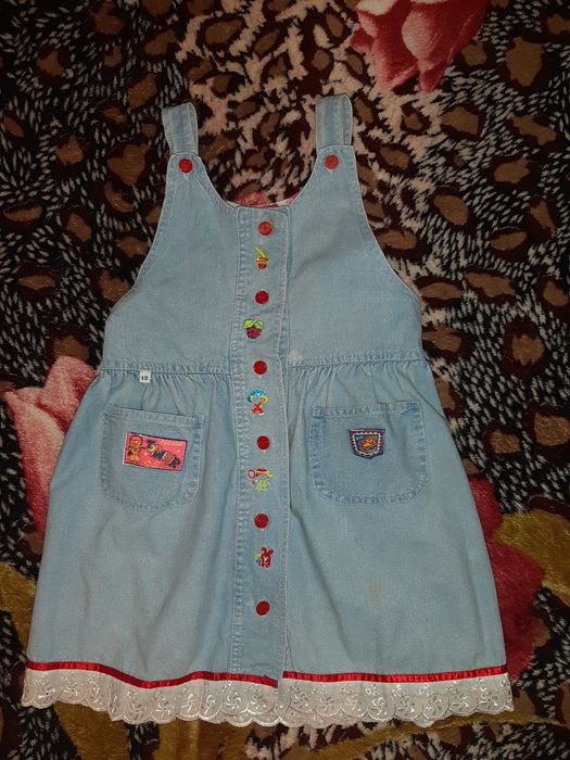 Красивый джинсовый сарафан