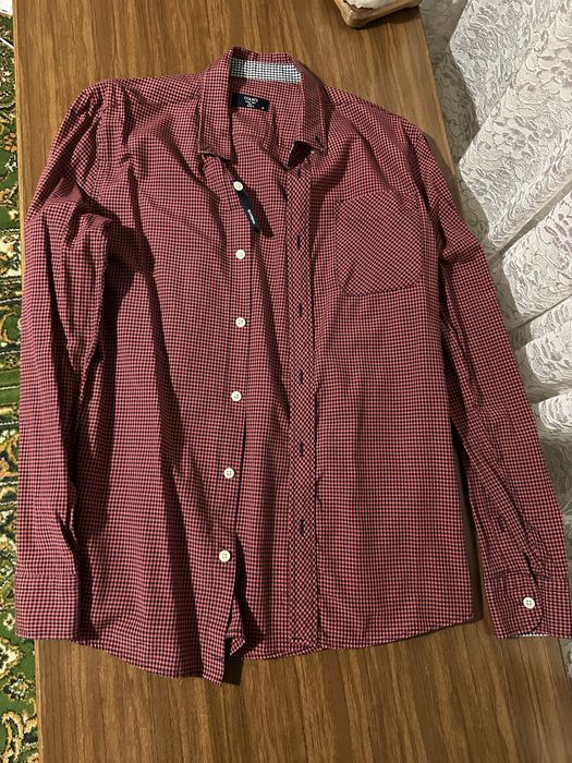 Чоловіча сорочка Colin’s в клітинку, фіолетова, M