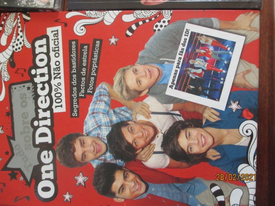 Dvd's e livros de Justin Bieber/ One Direction/5 seconds of summer