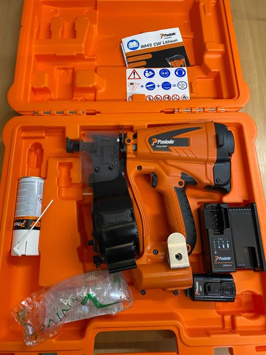 Gwoździarka papiarka PASLODE IM45 CW  automat do asfaltu 22-35 mm