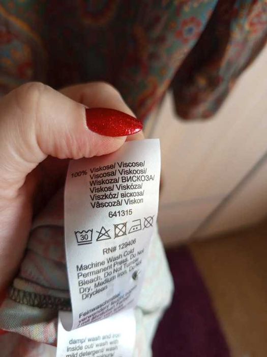 Maxi sukienka lato 54 56 wiskoza paisley turecki wzór 140 cm pachy